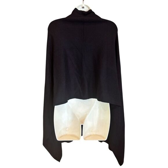 Charter Club Luxury 100% Cashmere Black Poncho NWT One Size - Picture 1 of 5